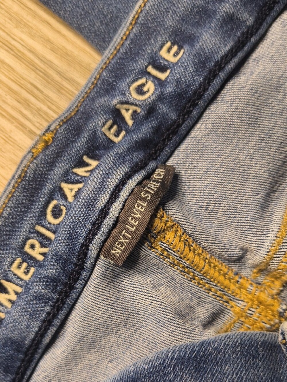 Curvy High Rise w/28" Inseam American Eagle Jegging Size 16 Jeans sac804 - Picture 4 of 7